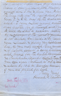 letter from Rev. Henry W. Stratton to Oliver Otis Howard, May 22, 1876, page 2