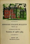 Bowdoin College Catalogue