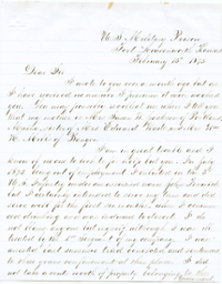 letter from Charles Jackson to Oliver Otis Howard, February 15, 1875, page 1