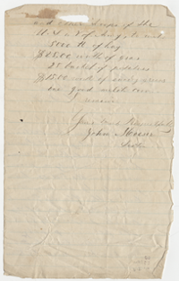 letter from John Moeser to Oliver Otis Howard, July 2, 1863, page 2