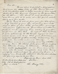 Letter from J. Prang & Co. to Oliver Otis Howard, January 1, 1862