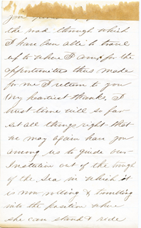 letter from Charles B. Purvis to Oliver Otis Howard, July 29, 1874, page 2