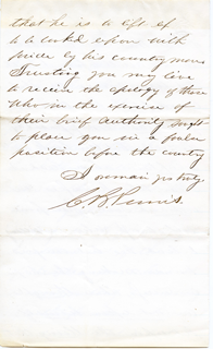 letter from Charles B. Purvis to Oliver Otis Howard, July 29, 1874, page 4