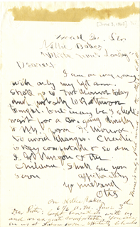 letter from Oliver Otis Howard to Dearest [Lizzie Howard], June 3, 1862