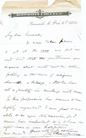 letter Joshua Lawrence Chamberlain to Oliver Otis Howard, February 23, 1872