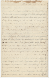 letter from Lizzie Howard to Oliver Otis Howard, February 26, 1865, page 1