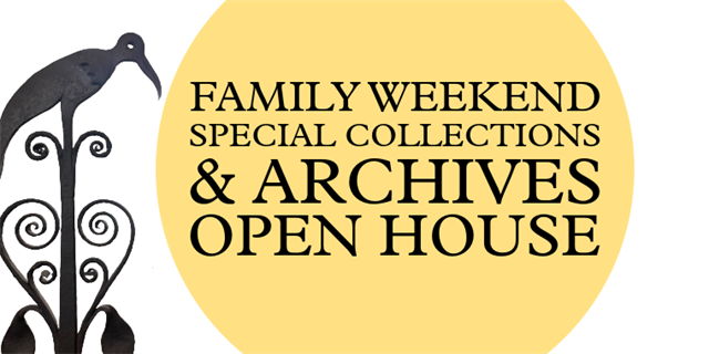 Special Collections Open House event poster