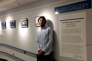 Darius Riley in the Ramp Gallery